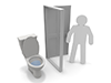 Problems ｜ Trouble ｜ Men ｜ Toilet --Pictogram ｜ People ｜ Illustrations ｜ Free Materials ｜ Pictograms