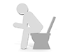 Diarrhea | Men | Toilet-Pictograms | People | Illustrations | Free Materials | Pictograms