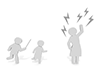 Scolding ｜ Children ｜ Noise ｜ Playing --Pictograms ｜ People ｜ Illustrations ｜ Free Materials ｜ Pictograms