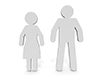 Married couple ｜ Couple ｜ Men and women --Pictogram ｜ Person ｜ Illustration ｜ Free material ｜ Pictogram