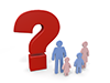 Questions ｜ Family ｜ Trouble-Pictogram ｜ People ｜ Illustrations ｜ Free Materials ｜ Pictograms