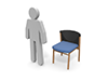 Chair ｜ Person ｜ Sit-Pictogram ｜ Person ｜ Illustration ｜ Free Material ｜ Pictogram