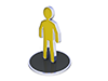 Yellow ｜ People ｜ Frames --Pictograms ｜ People ｜ Illustrations ｜ Free Materials ｜ Pictograms