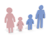 Father ｜ Mother ｜ Son ｜ Daughter ―― Pictogram ｜ Person ｜ Illustration ｜ Free Material ｜ Pictogram