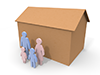 Housing ｜ Family ｜ Living-Pictogram ｜ People ｜ Illustrations ｜ Free Materials ｜ Pictograms