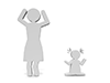 Children ｜ Crying ｜ Care ｜ Women ―― Pictograms ｜ People ｜ Illustrations ｜ Free Materials ｜ Pictograms