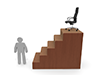 President's chair ｜ Stairs ｜ Job title --Pictogram ｜ Person ｜ Illustration ｜ Free material ｜ Pictogram